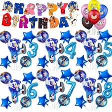 Sonic Birthday balloons set