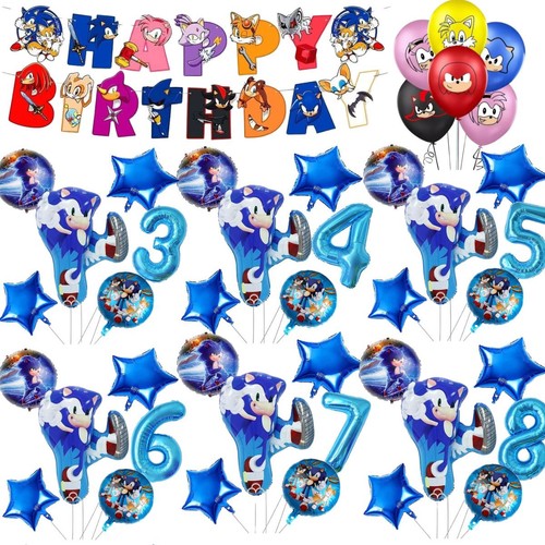 Sonic birthday balloons age - birthday,