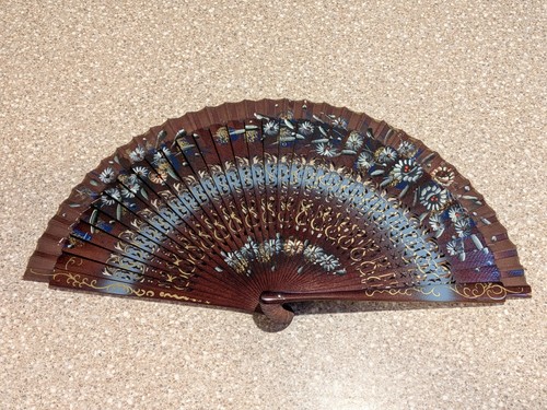 Vintage spanish wood - vintage, fan