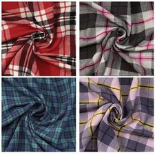 CHECKED BRUSHED COTTON FLANNEL