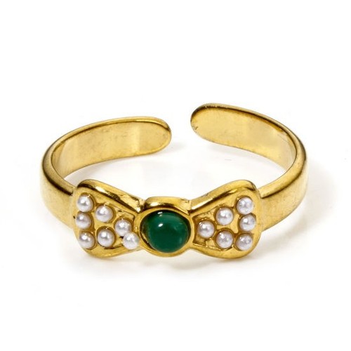 Imitation malachite gold tone - gold,