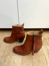 Acne pistol brown leather