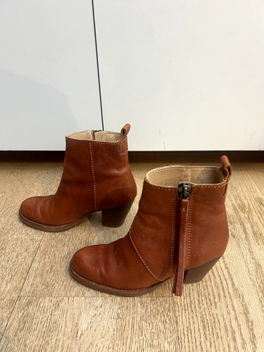 Acne pistol brown leather