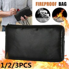 3X Fireproof Document Bags