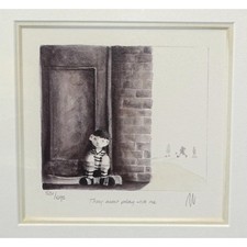 Mackenzie Thorpe  Game of Life Series, 'They Won't Play With Me', signed Print