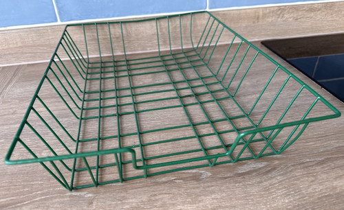 Vintage metal wire basket - metal,