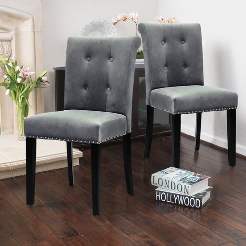Velvet upholstered dining - velvet,