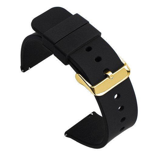 Gold buckle soft silicone - gold,