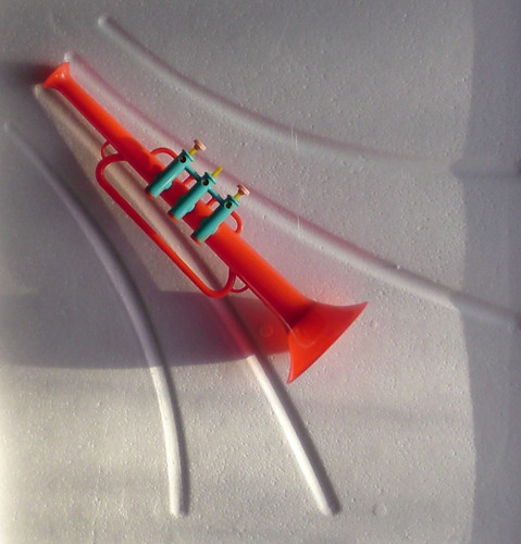 Vintage toy trumpet 1960s - vintage,