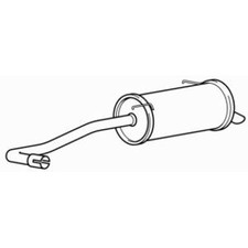 Rear Exhaust Silencer Back Box for Nissan Micra H4B408(HR09DET) 0.9 (2017-2019)