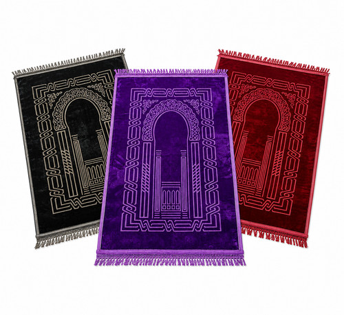 Velvet janamaz prayer mat - velvet,