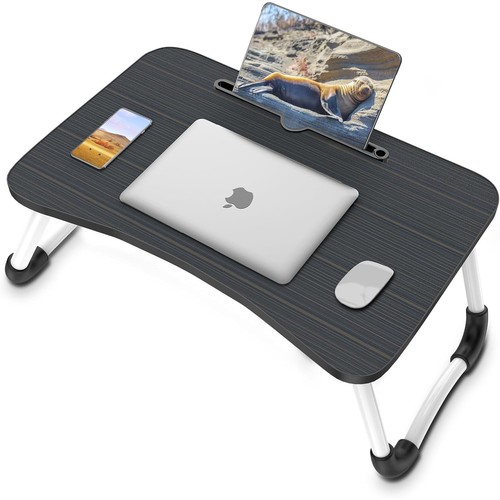 Foldable bed tray table with - tray,