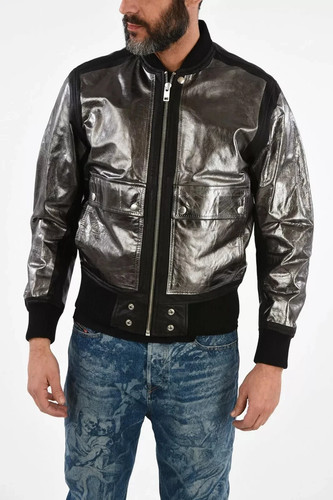 New mens diesel foil leather - new,