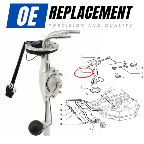 Diesel fuel sender tank fits - fuel,