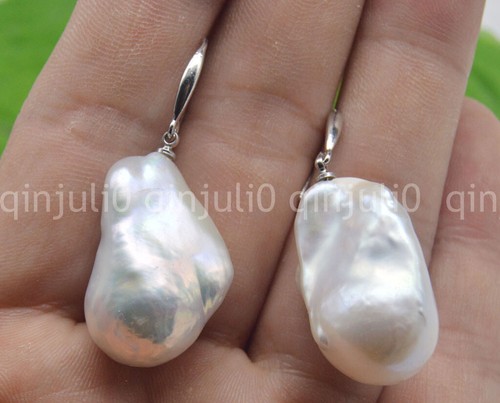 Baroque pearl earrings real - baroque,