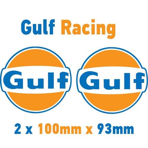 Gulf racing stickers - racing,