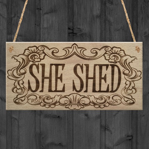 She shed woman cave - shed,