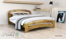 *NODAX* Wooden Pine King Size Bed 5ft Wooden Bed frame&Slats'F10'_COLOURS