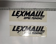 Advertising Sticker Lexmaul Opel Tuning - 10x4cm Old Vintage Advertising Advertising 90s