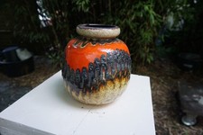 Vase Fat Lava Beige Orange