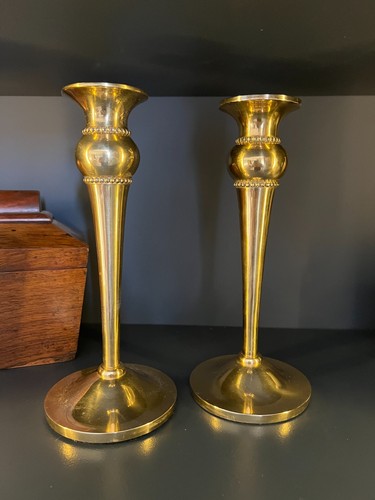 Vintage brass candlesticks
