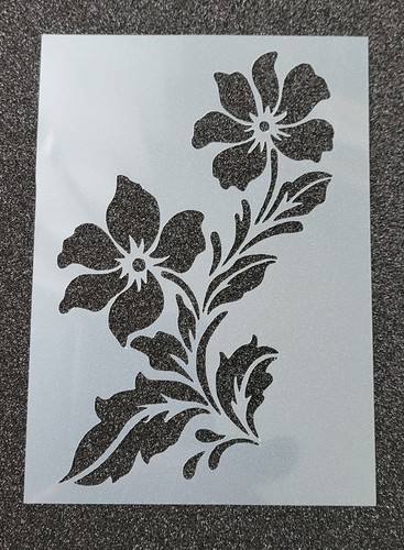 Two flower stencil usable - flower, re-usable