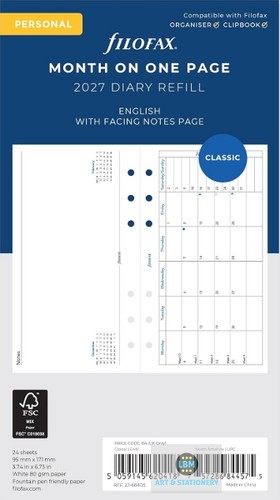Filofax 2027 personal diary - diary,