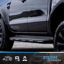 OE STYLE RUNNING BOARDS/ STEPS - ALL BLACK FOR DOUBLE CAB FORD RANGER T6 2012-22