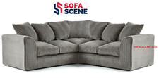 Jumbo cord corner sofa suite - cord,