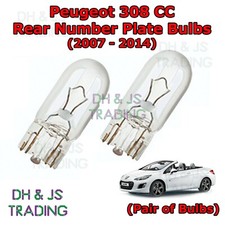 For Peugeot 307 CC Rear Number