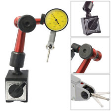 Precision Dial Test Indicator DTI Gauge + Flexible Magnetic Base Holder Stand UK