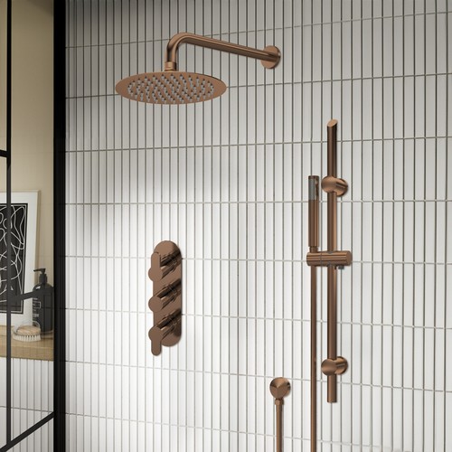 Thermostatic concealed shower - concealed,