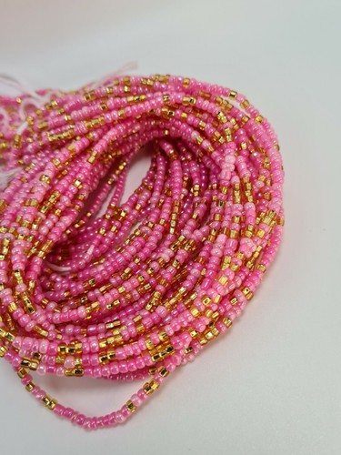 Pink and gold - tie, waist