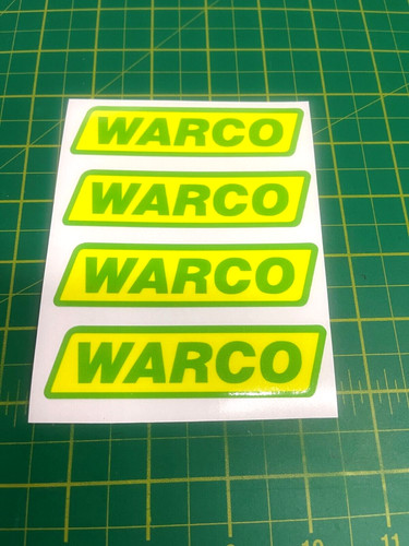 Warco compatable stickers - warco,