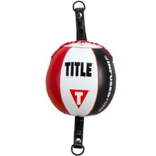 Title Boxing Infused Foam Inflated Leather Double End Bag - Red/White/Black