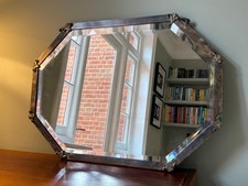 Hexagonal Bevelled Mirror in a