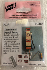 LANGLEY MODELS OO/HO SCALE F225 ILLUMINATED TEXACO PETROL PUMP