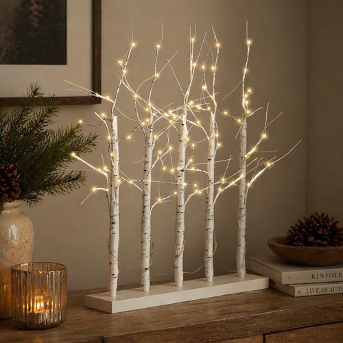 85cm led pre lit twig - lit, birch