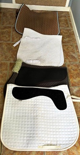 Job lot saddle - 3), numnahs