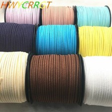 5yards 3mm Suede Cord Korean Velvet Faux Leather Beading Bracelet Jewelry Making