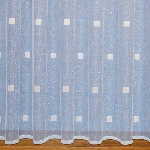 Squares modern net curtain - squares,