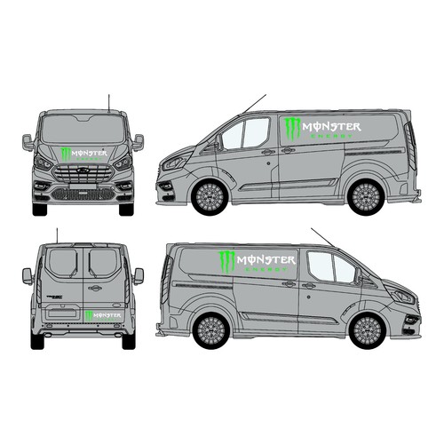 Car van racing sponsor energy - car,