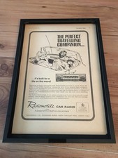 Radiomobile car radio-1966 A4 framed advert
