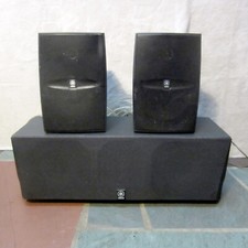 Vtg Yamaha Surround Sound Speaker Set NS-AW1 x2, NS-AC143 Center TESTED WORKS