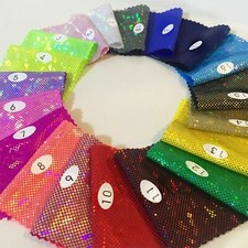 IRIDESCENCE METALLIC HOLOGRAM NYLON ELASTIC 4-WAY SPANDEX FABRIC DANCE STAGE 60"