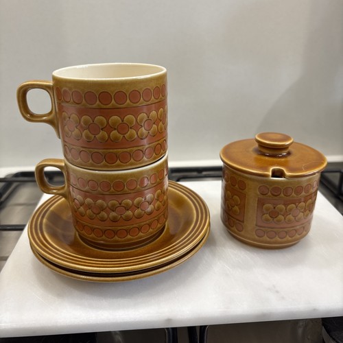 Hornsea pottery saffron tea - hornsea, 2x