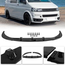 For VW TRANSPORTER T5 T5.1 SPORTLINE 10-14 Lower Front Splitter Lip Carbon Look