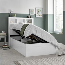 Oscar Wooden Single Ottoman Storage Bed Space Saving Design FAST & FREE Delivery