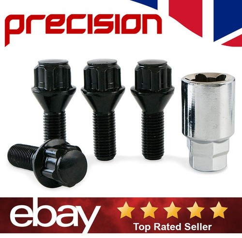 Black locking wheel nuts bolts - nuts,
