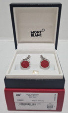 Montblanc Meisterstuck Product RED Stainless Steel Cufflinks with Box